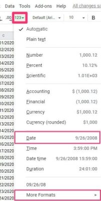 Change Date Format In Google Sheets