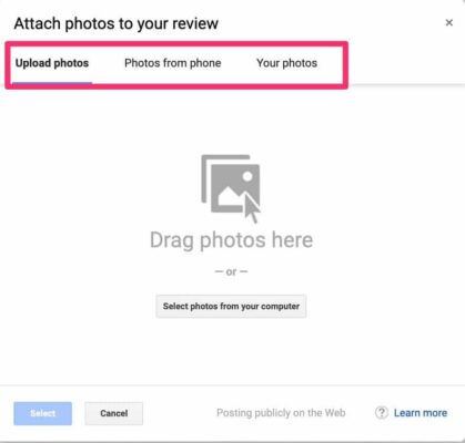 Add Photos To Google Review