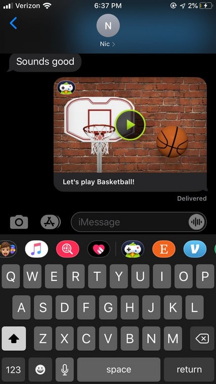 Play iMessage Games On iPhone