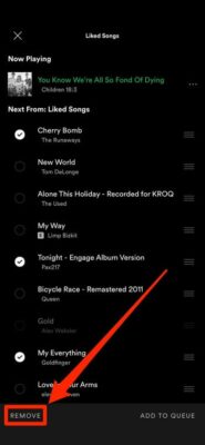 Clear Your Queue On Spotify