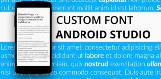 custom fonts on Android scaled