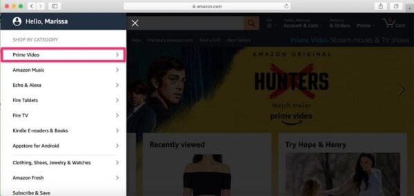 Delete Your Amazon Prime Video History