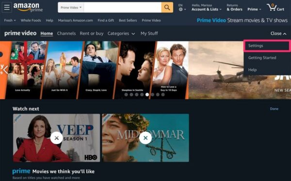 Delete Your Amazon Prime Video History