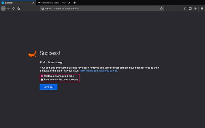 Reset Firefox Browser On Mac