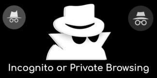incognitoprivate browsing
