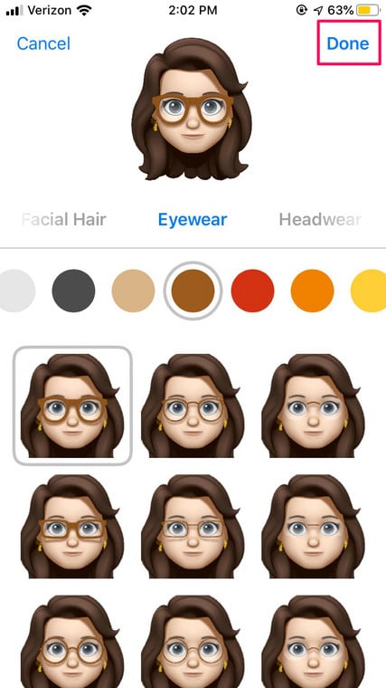 Edit Your Memoji Character