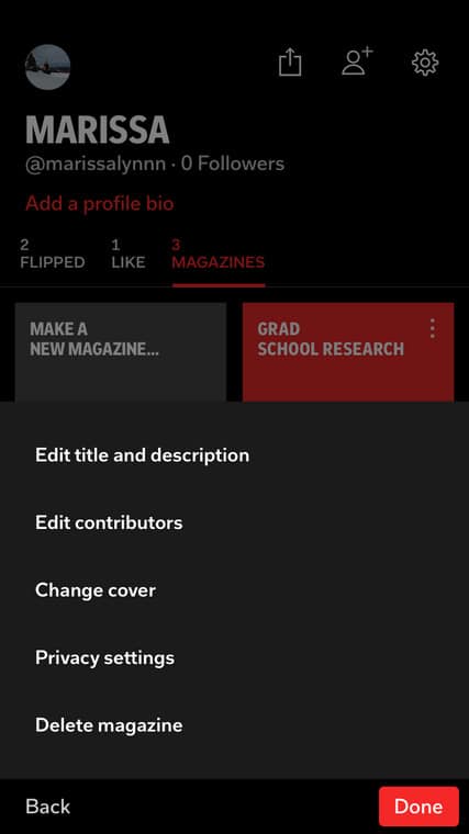 Delete Magazine Flipboard PC