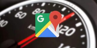 Google Maps speedometer