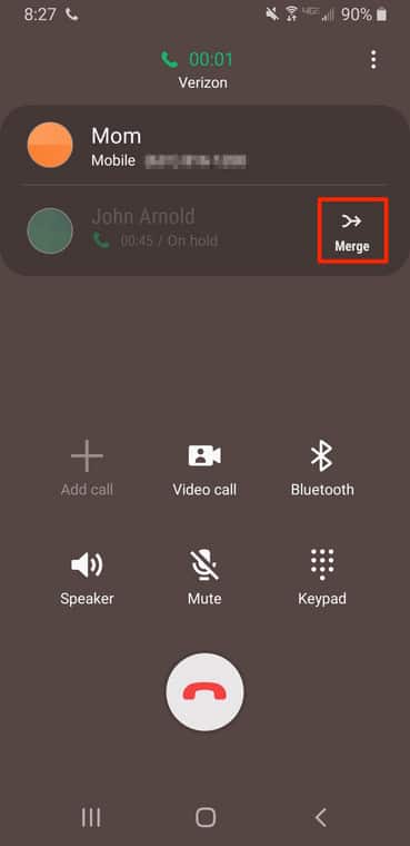 Conference Call Android Smartphone