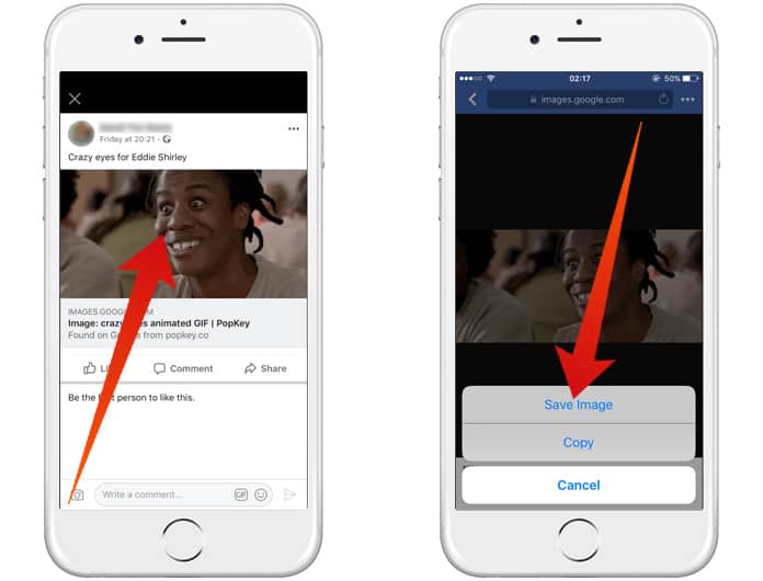 How To Save GIF From Facebook On Your Android, iPhone, And Computer Save GIF Facebook Android