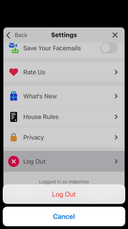 Change Password Houseparty