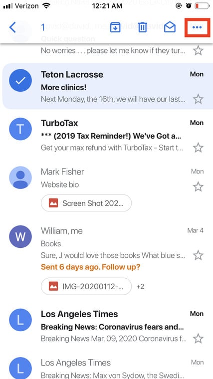 Use Snooze In Gmail
