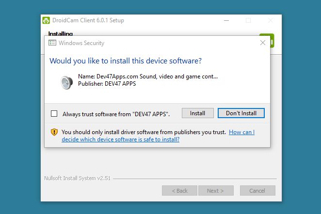 Use Android Device Webcam
