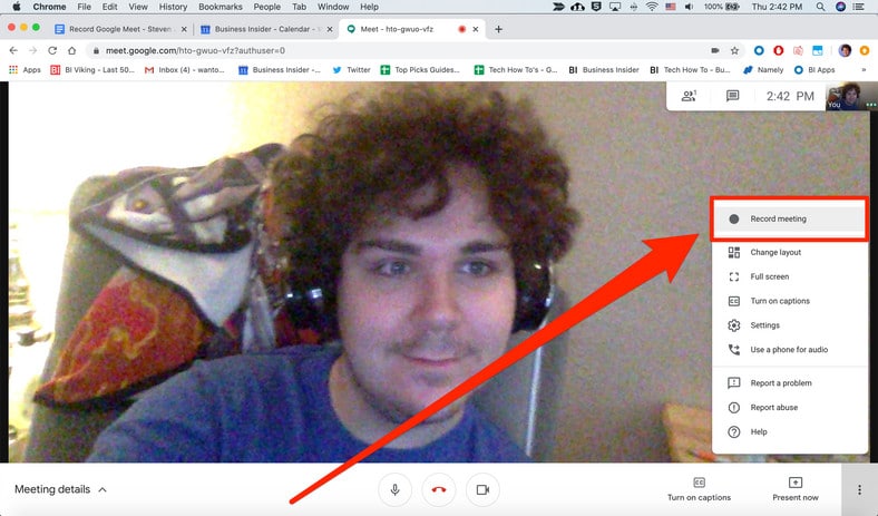 Record Google Meet Video Call