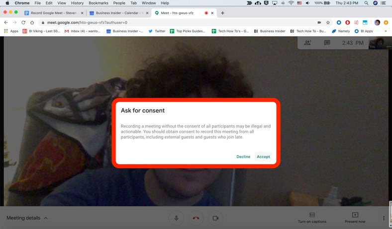 Record Google Meet Video Call