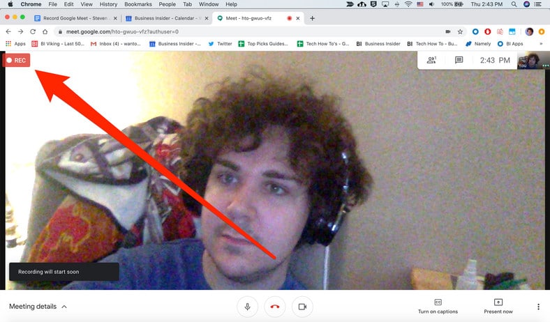 Record Google Meet Video Call