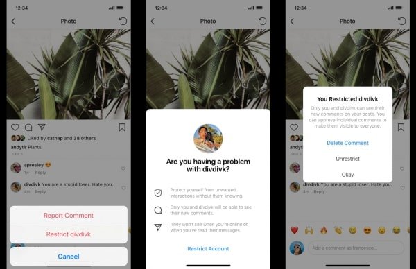 Mute Instagram Account