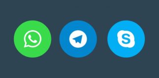 Skype, Whatsapp And Telegram