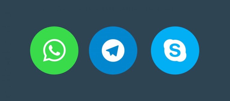 Skype, Whatsapp And Telegram
