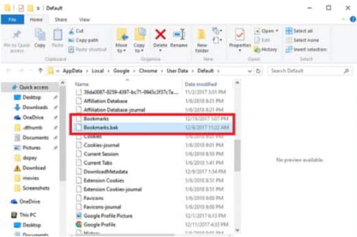 Use The Chrome Backup File