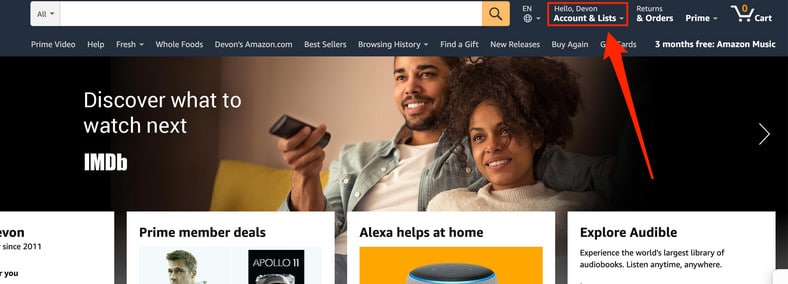 Change Amazon Account Password
