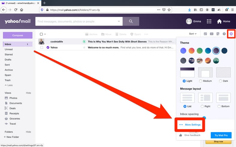 Unblock Email Addresses Yahoo Mail