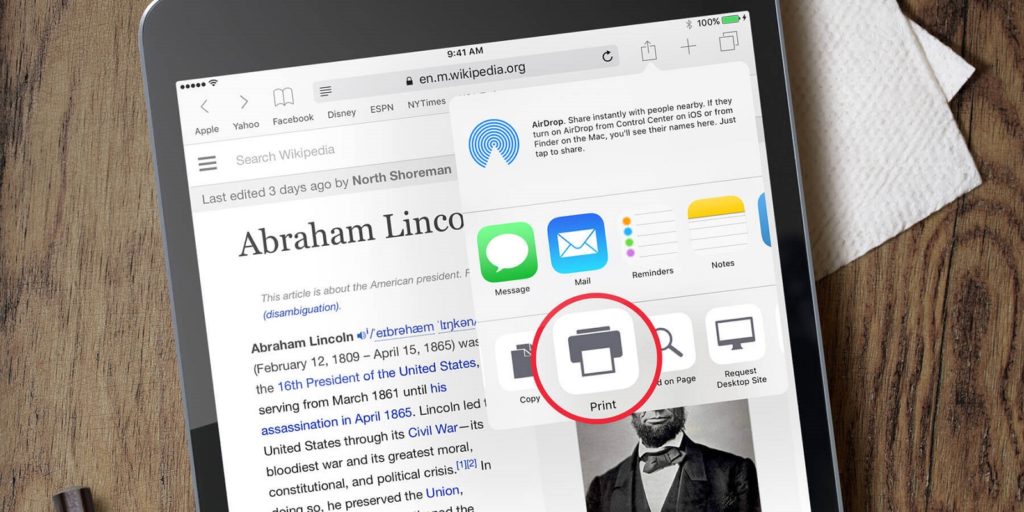 Use AirPrint Print iPhone