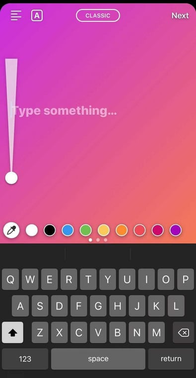 Post Text-Only Image Instagram