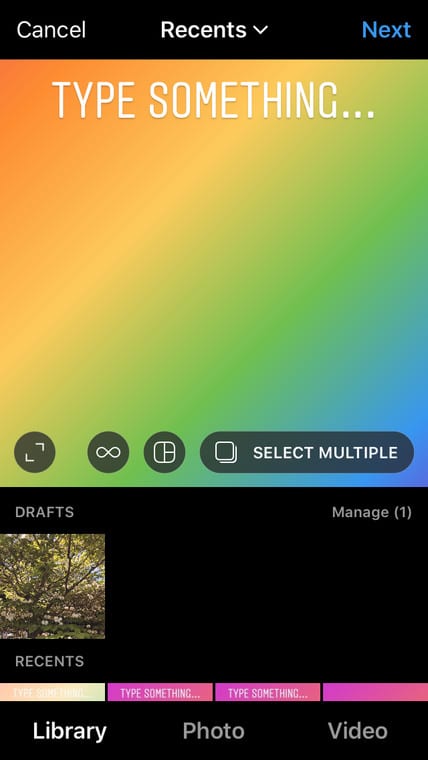 Post Text-Only Image Instagram