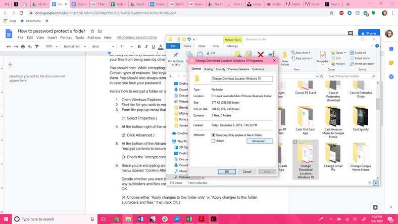 Password Protect Folder Windows PC