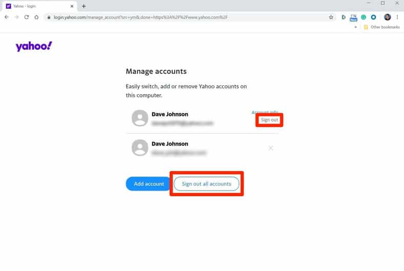 Sign Out Yahoo Mail Account Desktop