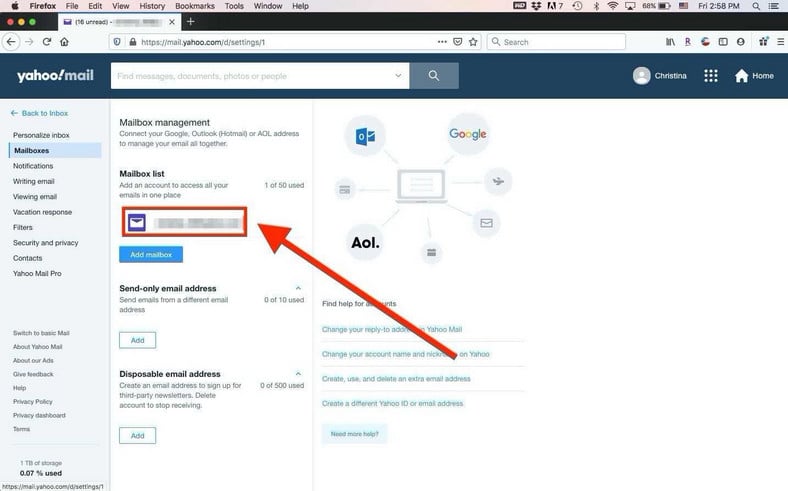 Change Signature Yahoo Mail
