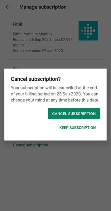 Cancel Fitbit Premium On Devices