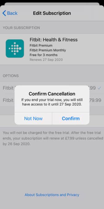 Cancel Fitbit Premium On Devices