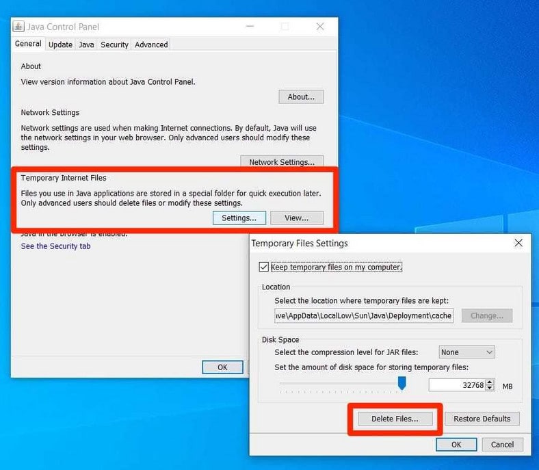 Clear Java Cache On Mac