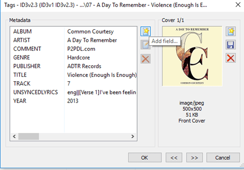 Add Lyrics MP3 Files