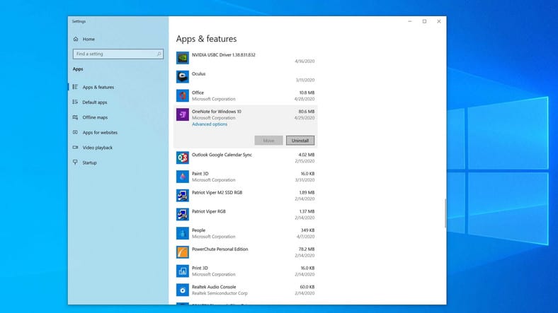 Uninstall Microsoft OneNote Computer