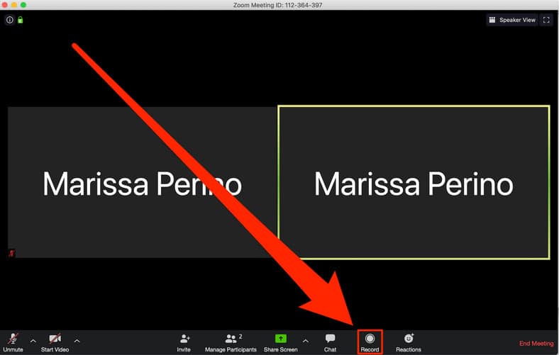 Record Zoom Meeting Desktop