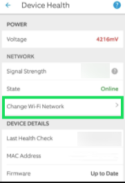 change wifi network on ring doorbell