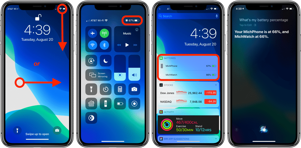 Show Battery Percentage iPhone 11