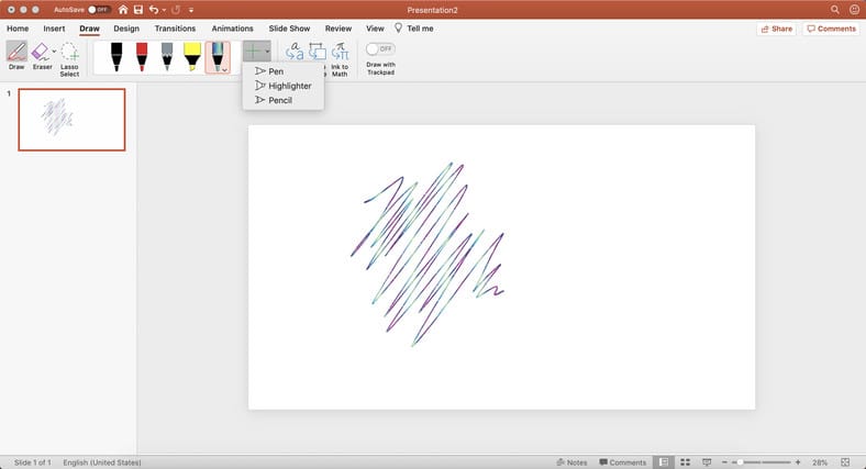 Draw Microsoft PowerPoint Custom Designs Slides