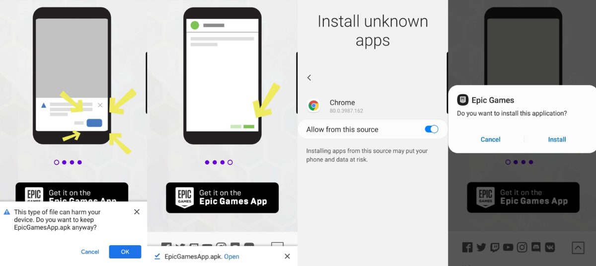 Install Fortnite Android iOS