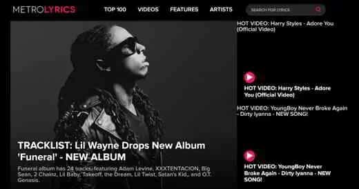 Metrolyrics