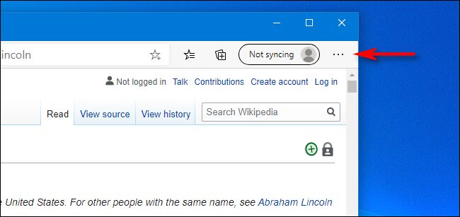 Edge Click Ellipsis