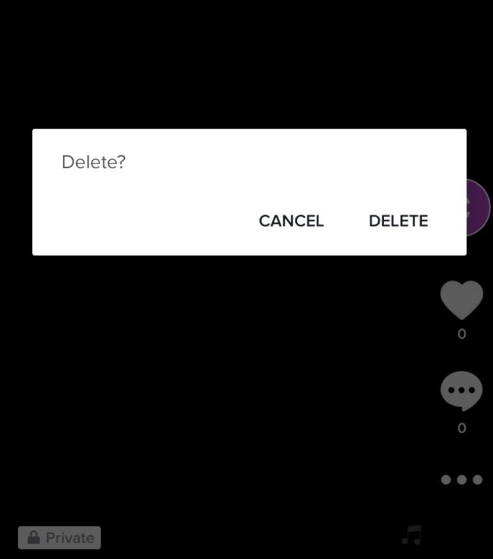 Delete Tik Tok Posts
