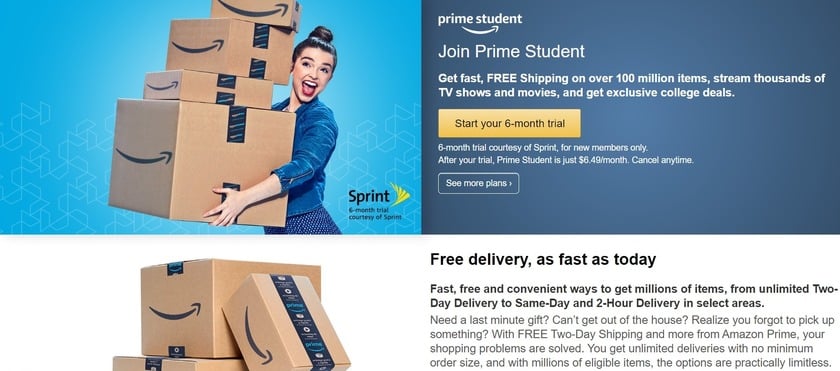 Get Amazon Prime Free