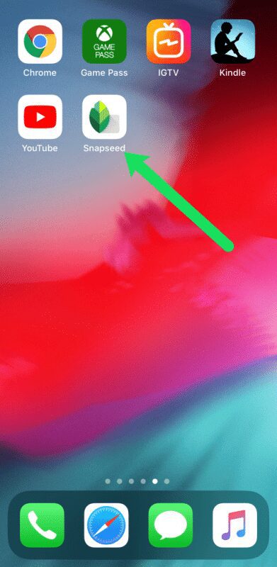 make photo collage snapseed