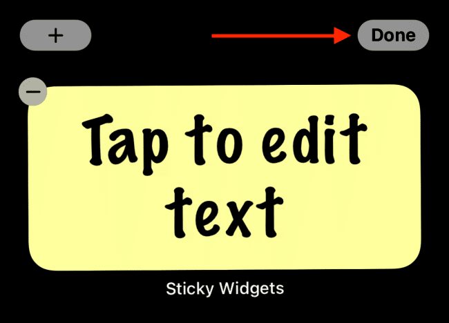 add sticky notes iphone home screen