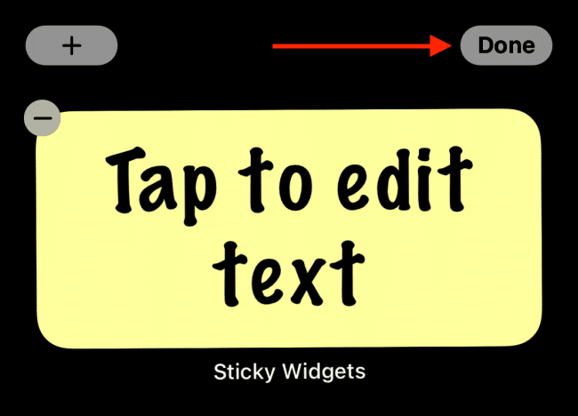 Add Sticky Notes iPhone Home Screen