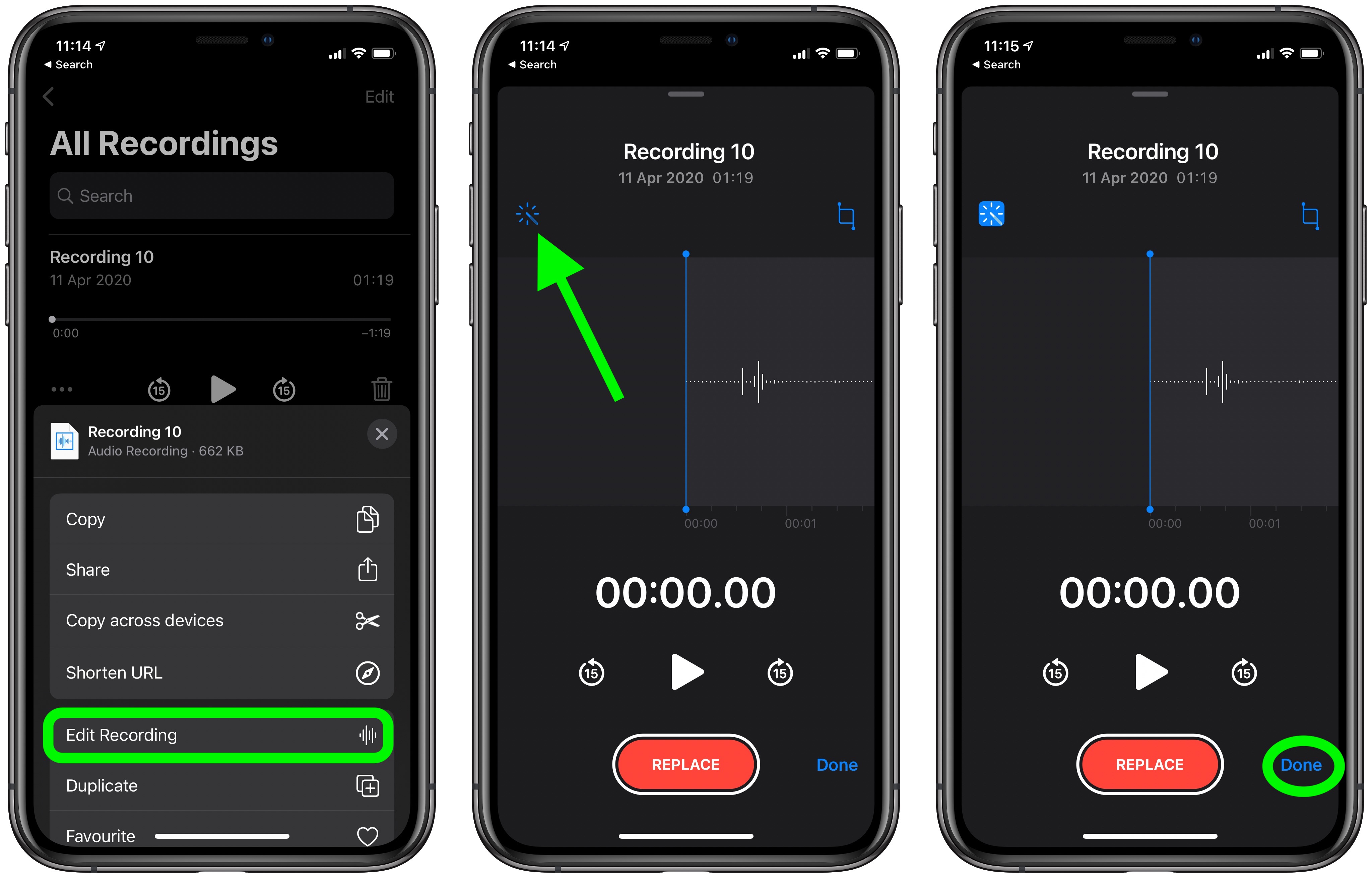 improve voice memo recordings ios 14 iphone